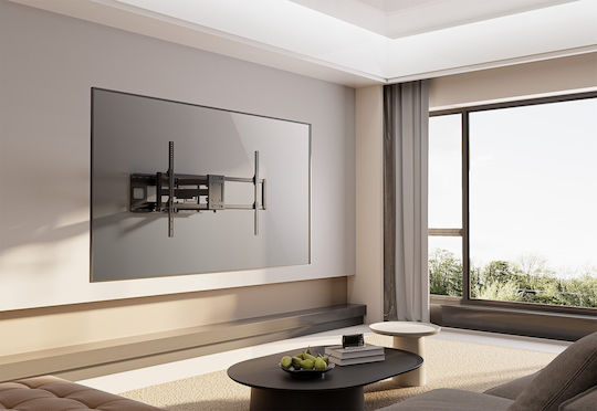 Manhattan Fullmotion Βάση Τηλεόρασης Τοίχου έως 120" Ασημί