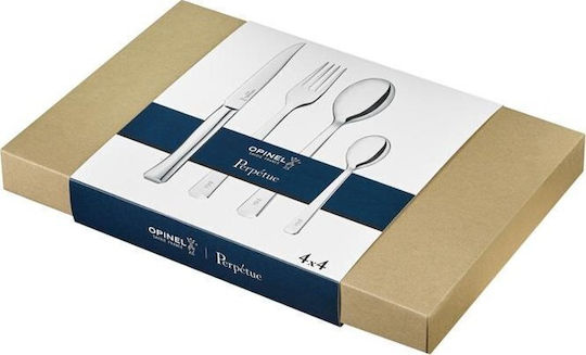 Opinel Set de Tacâmuri Argintiu 16buc