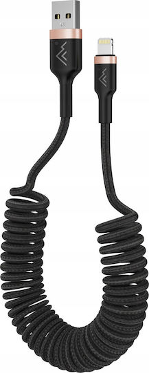 Montis Spirale USB-A zu Lightning Kabel Schwarz 1.5m (6480394)