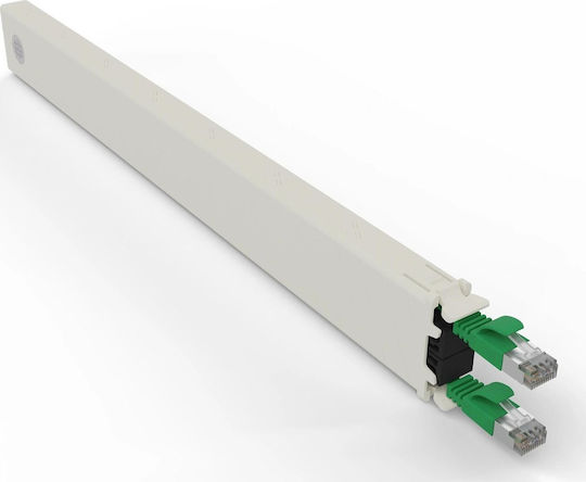 Patchbox U/FTP (STP) Cat.6a (Gigabit) Καλώδιο Δικτύου Ethernet 0.8m Πράσινο