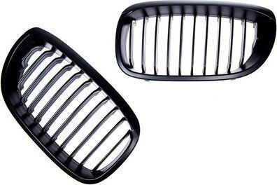 Mtuning Sport Grille Single Fins Matt Black BMW 3 E46 Facelift 2003-2006