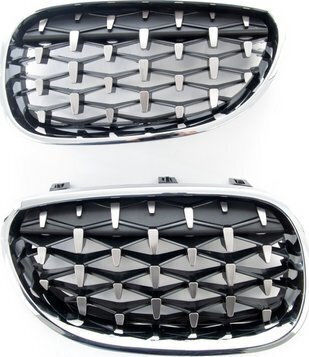 Μάσκα Mtuning Σπορ Gloss Black & Chrome Bmw 5 E60 E61 2003-2010