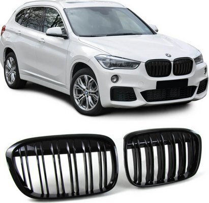 Mtuning Sport Single Gloss Black Grille BMW X1 F48 Pre-Facelift 2015-2019