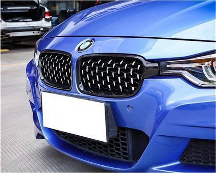 Mtuning Sports Grill Gloss Black & Chrome Bmw 3 F30 F31 2011-2019