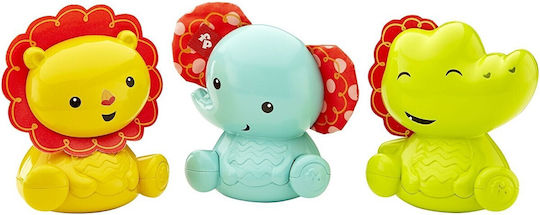 Fisher Price Животно Roly-Poly Friends Лъв Слон Крокодил за 3+ Месеца