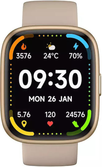 MaxCom Ecowatch 6 46mm με Παλμογράφο (Χρυσό)