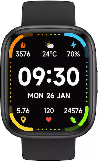 MaxCom Ecowatch 6 46mm με Παλμογράφο (Μαύρο)