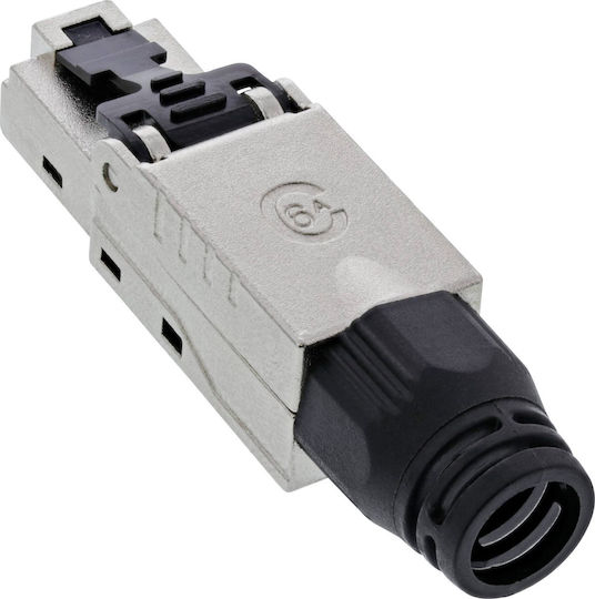 Inline Rj45 Plug Cat.6a 500mhz Field-installable Shielded Screw Cap