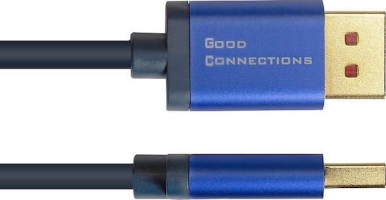 Adapter Av Alcasa Alcasa 4860-sf010b Kabeladapter 1 m DisplayPort HDMI Blau