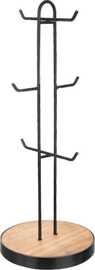 Orion Metallic Mug Stand 15.5x15.5x40cm Black