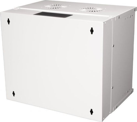 Equip Стенен шкаф 19" 09U 540x400mm Стъклена врата Сив