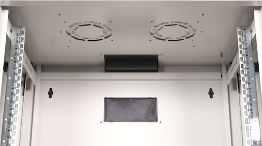Equip Server-Schrank 19" 09HE 600x450mm Glastür Grau