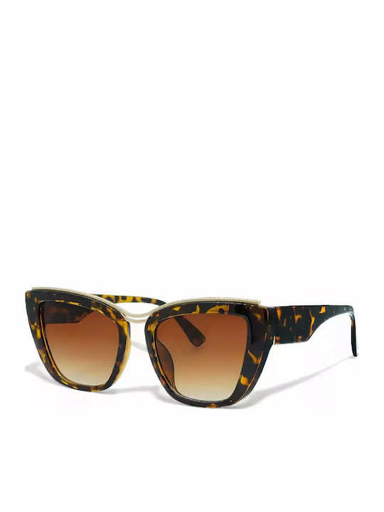 Optosquad Women's Sunglasses with Brown Tartaruga Plastic Frame and Brown Gradient Lens 821134