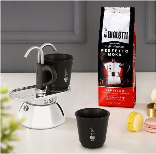 Bialetti Mini Express Induction Μπρίκι Espresso Μαύρο