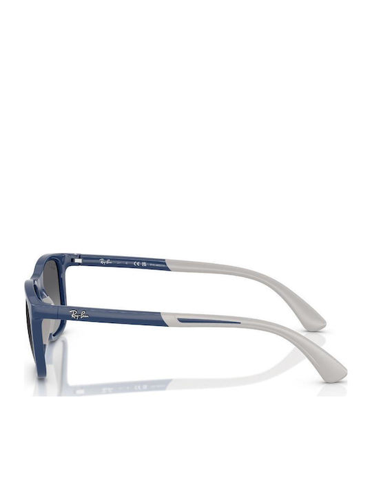 Ray Ban Τετράγωνα Παιδικά Γυαλιά Ηλίου με Polarized Φακό Μπλε