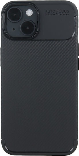 Nexeri Carbon Umschlag Rückseite Silikon Schwarz (iPhone 16 Pro)
