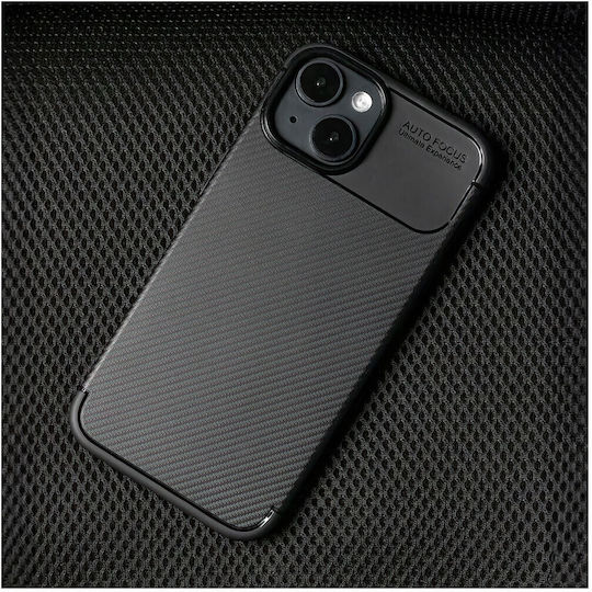 Nexeri Carbon Umschlag Rückseite Silikon Schwarz (iPhone 16 Pro)