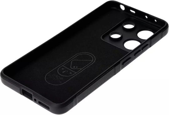 Bizon Tur Back Cover Tempered Glass 2mm Μαύρο (Redmi Note 13 4G)