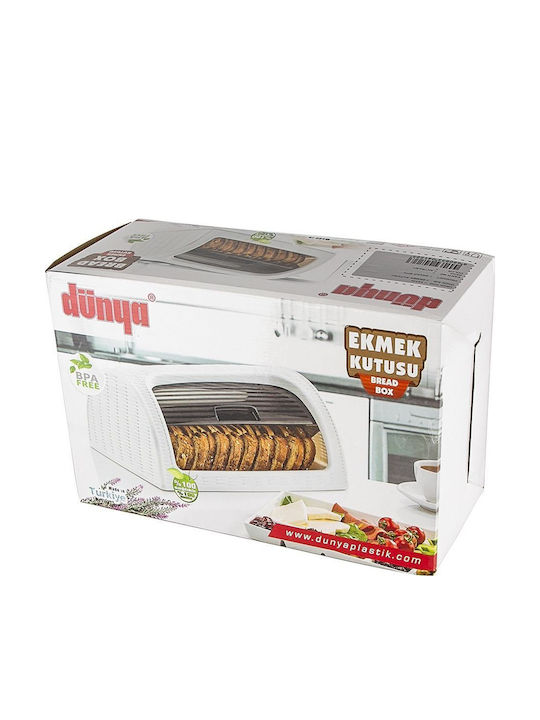 Lumarko Bread Box with Lid Plastic Gray 41.7x26.9cm Lumarko Bread Box with Lid Plastic Gray 41.7x26.9cm