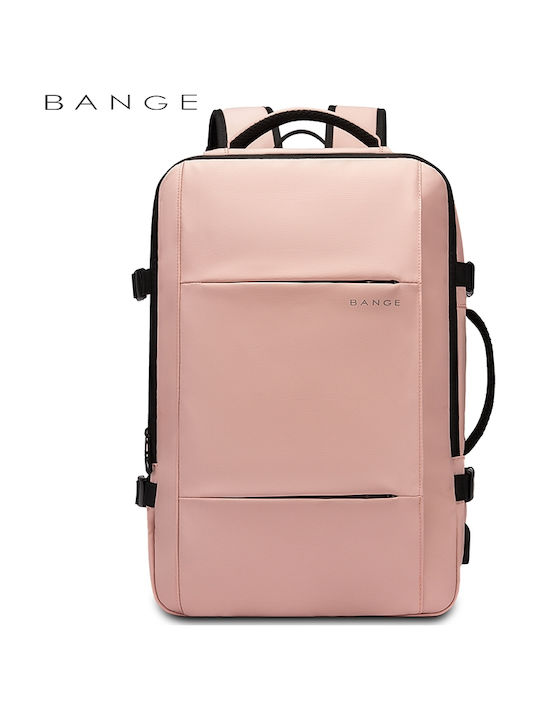 Bange 1908 Wasserdichte Rucksack für Laptop 17.3" mit USB-Anschluss in Rosa Farbe