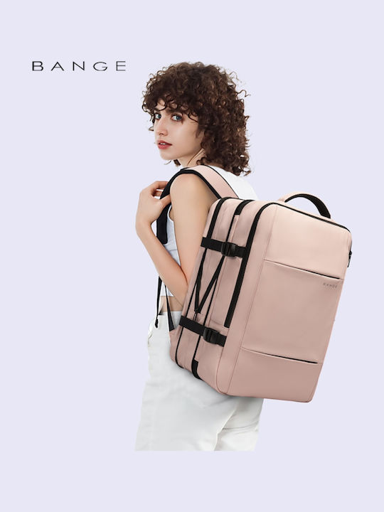 Bange 1908 Wasserdichte Rucksack für Laptop 17.3" mit USB-Anschluss in Rosa Farbe