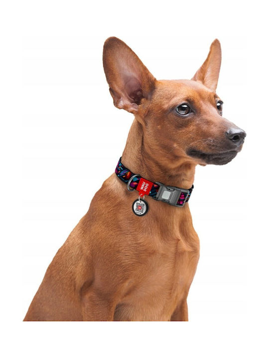 Collar Wau Dog Ναϊλον Περιλαιμιο Qr Ετικετα 15mm/25-35cm Ατελειωτοι Κοσμοι