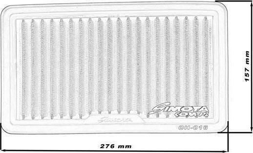 Simota Ansaugfilter Simota Oh016 276x157mm