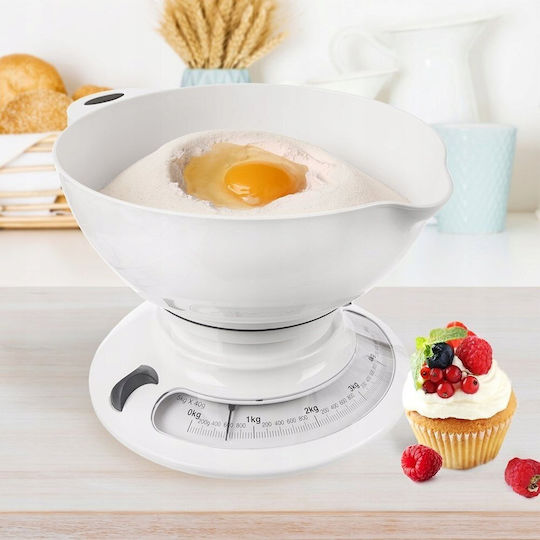 Orion Digital Kitchen Scale with Bucket up to 5kg White