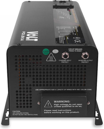 Volt Polska Invertor Auto Unda sinusoidală pură 3000W pentru Convertirea 12V DC în 230V AC