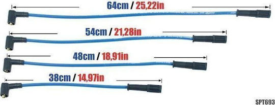 Powertec Ignition Wires Powertec Fiat Cinquecento Sporting Punto I Lancia Delta Blue