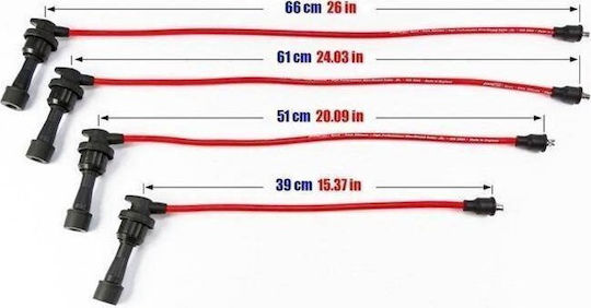 Καλώδια Ανάφλεξης Powertec Powertec Mitsubishi Eclipse Ii 4g63 4g63t 95-98 Μπλε