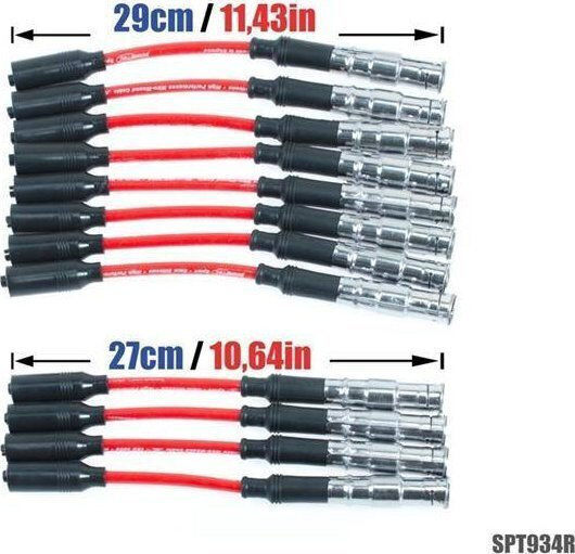 Powertec Ignition Wires Powertec Mercedes-Benz C E G ML S 240 280 320 97-09 Red