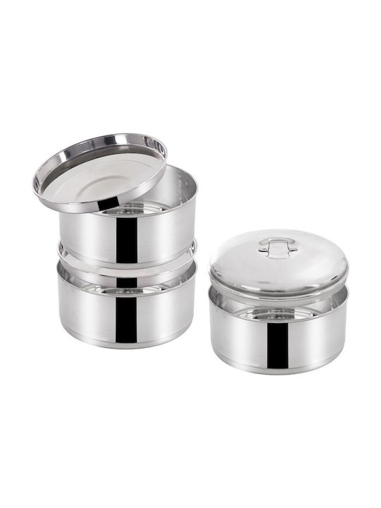 Orion Δοχείο Φαγητού Inox Ασημί 3lt