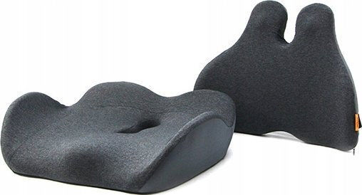 Powerton Seat Cushion with Memory Foam 43x48cm in Gray Color