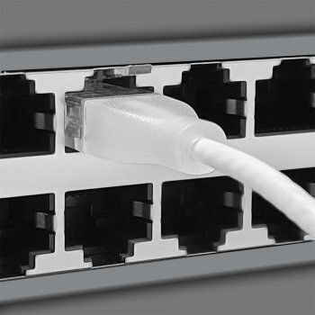 Wantec U/UTP Cat.6a Ethernet Netzwerkkabel 2m Weiß