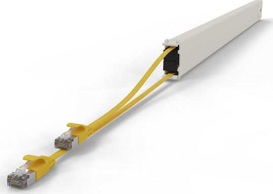 Patchbox U/FTP (STP) Cat.6a (Gigabit) Καλώδιο Δικτύου Ethernet 2.5m Κίτρινο