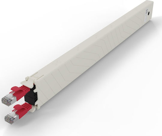 Patchbox U/FTP (STP) Cat.6a (Gigabit) Καλώδιο Δικτύου Ethernet 0.8m Κόκκινο