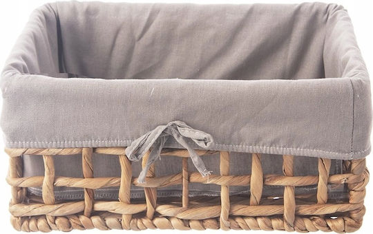Orion Καλάθι Αποθήκευσης Rattan Γκρι 30.5x20.5x15cm