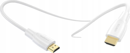 Unitek HDMI 2.0 Премиум Високоскоростен 4K 60Hz HDR Кабел HDMI Мъжки - HDMI Мъжки 3м Бял