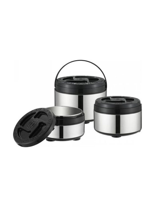 Metlex Δοχείο Φαγητού Inox Θερμός Γκρι 3lt