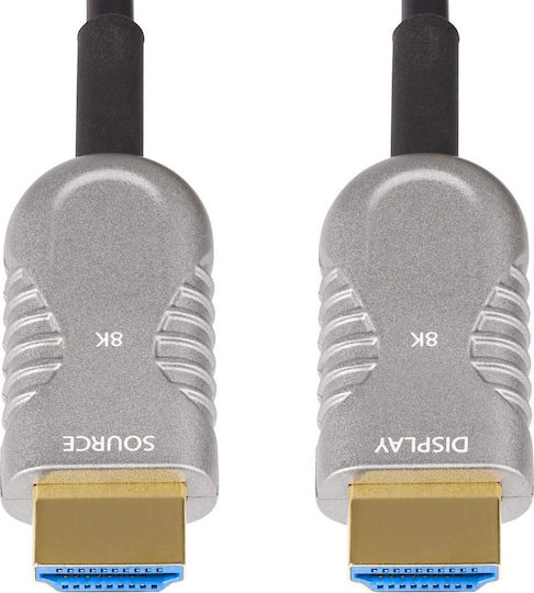 StarTech HDMI 2.1 Ultra High Speed 48Gbps 4K 120Hz HDR VRR Cable HDMI male - HDMI male 15.2m Μαύρο