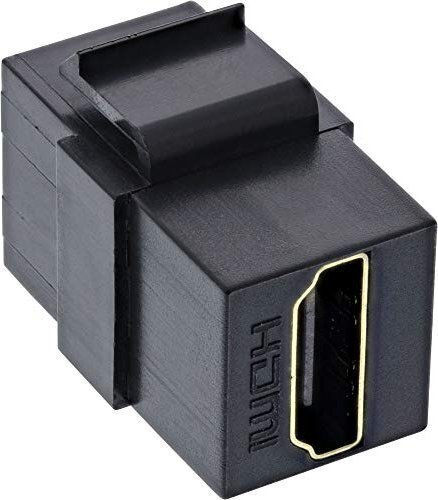 AV Inline-Adapter Inline HDMI Keystone Snap-in-Modul 4K/60Hz HDMI AF AF Schwarz