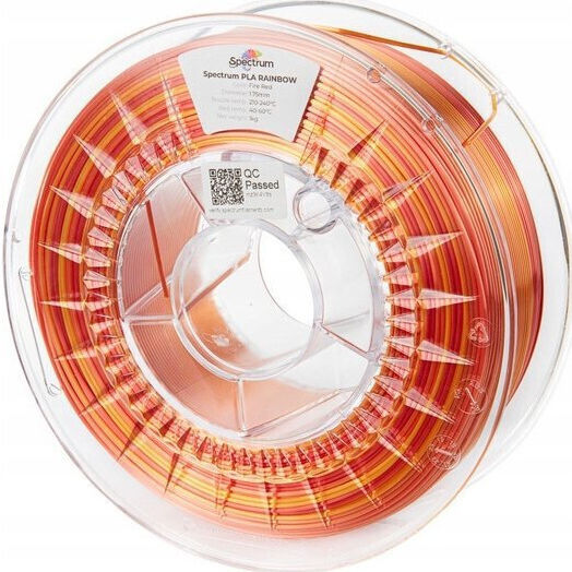 Spectrum PLA 3D Printer Filament 1.75mm FIRE RED 1kg 1τμχ (Spool)