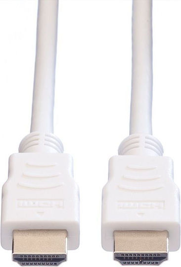 Value HDMI 1.4 High Speed 1080p 120Hz Angle Cable HDMI Male - HDMI Male 15m White