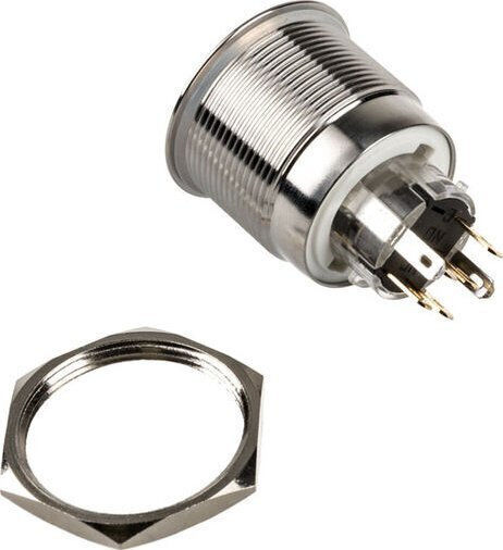 Buton comutator Dimastech Dimastech Vandalism 25mm Silverline Dot RGB