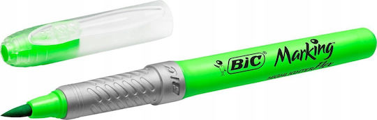 Bic Υπογραμμιστής Bic Highlighter Grip Πράσινο Λοξή Μύτη 12 Τεμ
