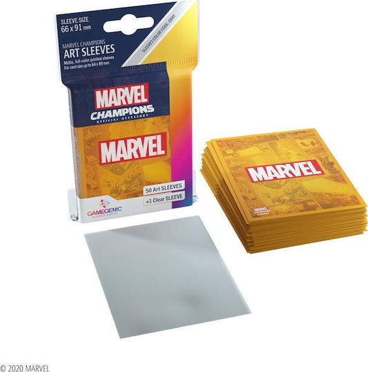 Gamegenic Marvel Champions Kunst Marvel Kartenhüllen Standardgröße 50 Stück Orange