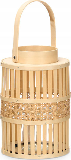 Gift Decor Φαναράκι Bamboo Μπεζ 16.5x16.5x39εκ.
