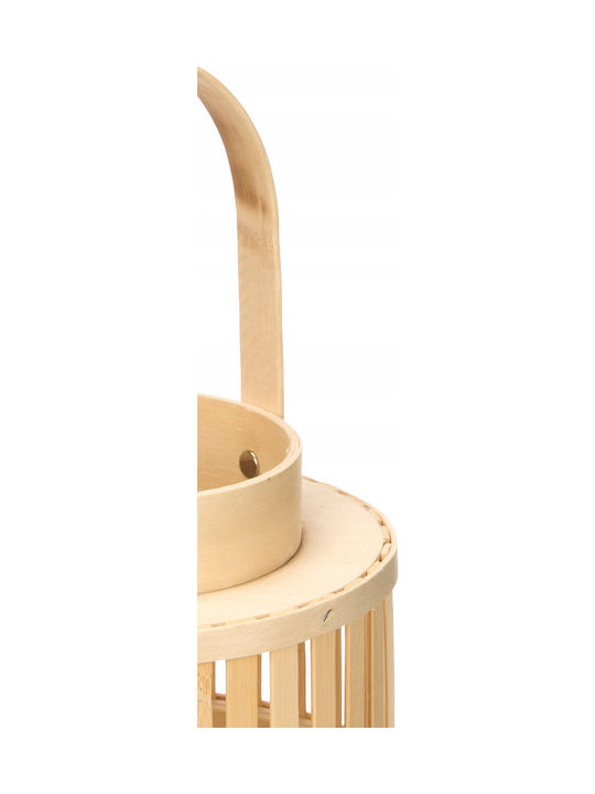 Gift Decor Φαναράκι Bamboo Μπεζ 16.5x16.5x39εκ.