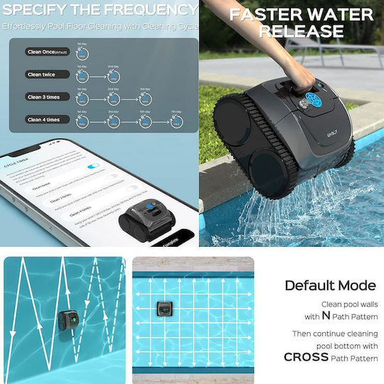 Wybot C1 Wireless Wireless Pool Robot Cleaner Bottom Walls Waterline